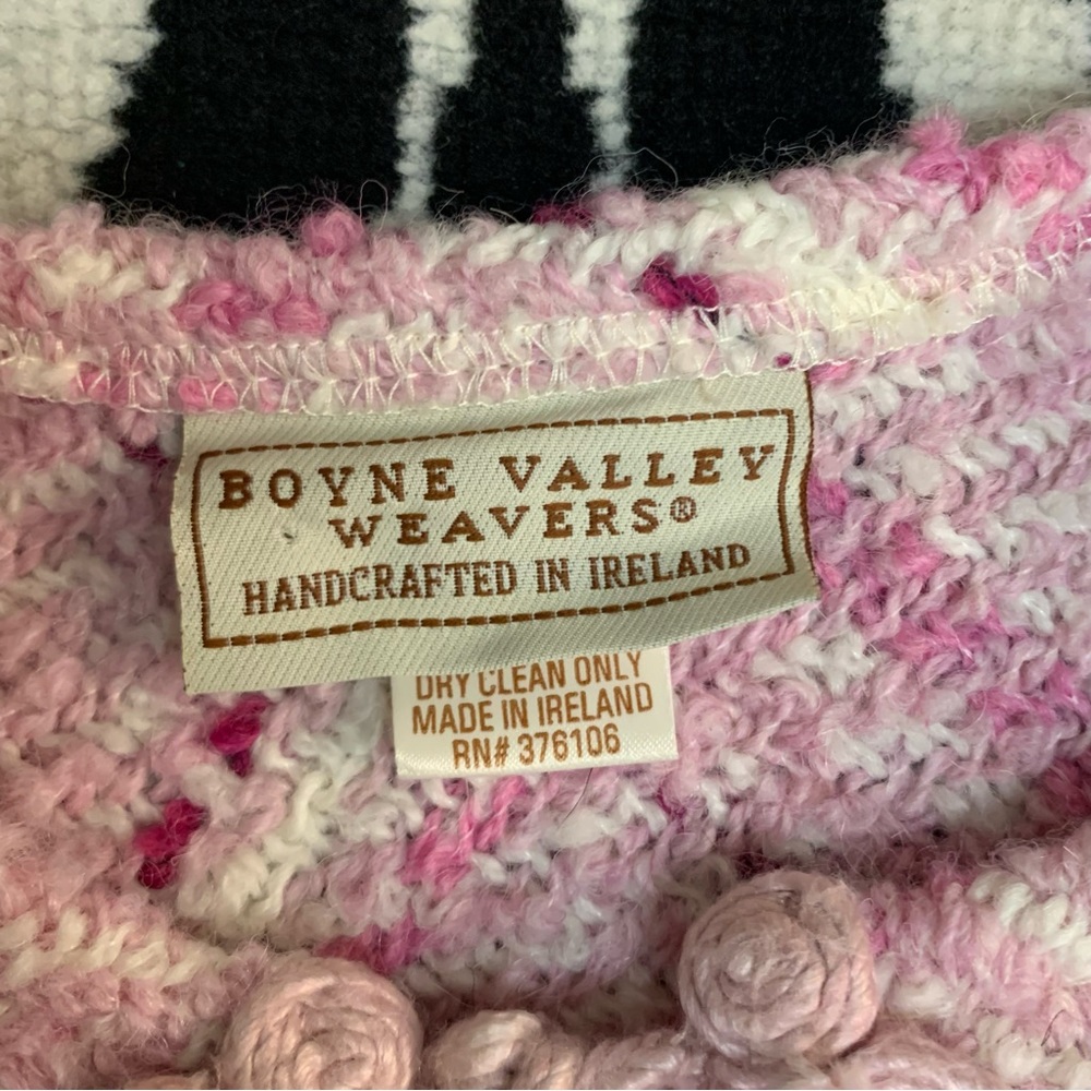 Boyne Valley Weavers Irish Alpaca Wool Plaid Fringe Poncho One Size - Picture 5 of 9